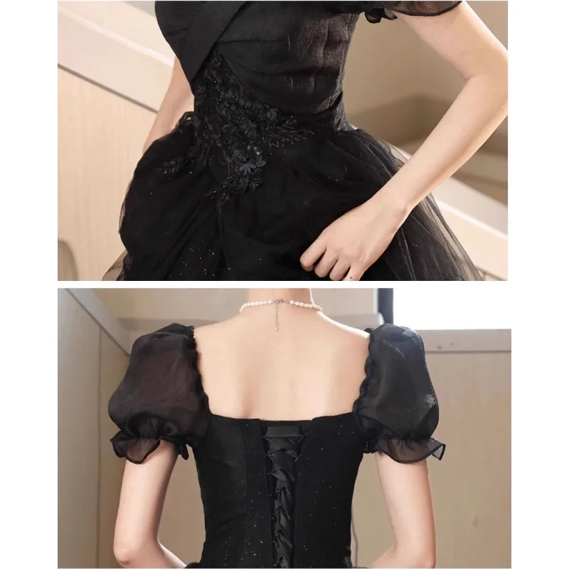 2024 Spring Summer new Chic Evening Dresses Women\'s High-End Luxury Slim Plus Size 3XL Stitching Birthday Party Dress