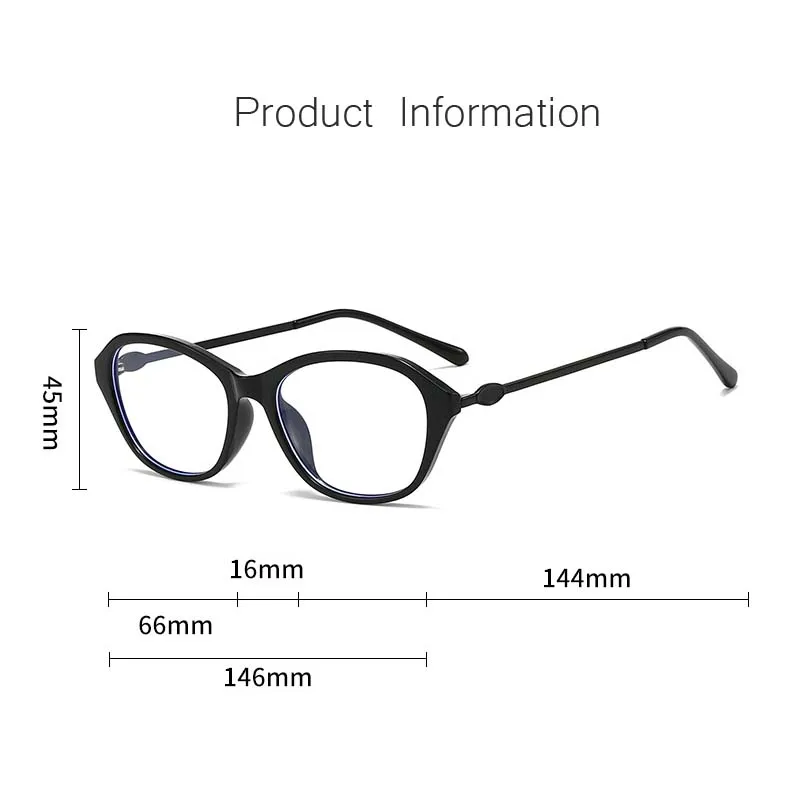 Occhiali Cat Eye alla moda per donna Uomo Occhiali da vista fototromatici anti-UV per interni ed esterni Tonalità Occhiali per computer con blocco della luce blu