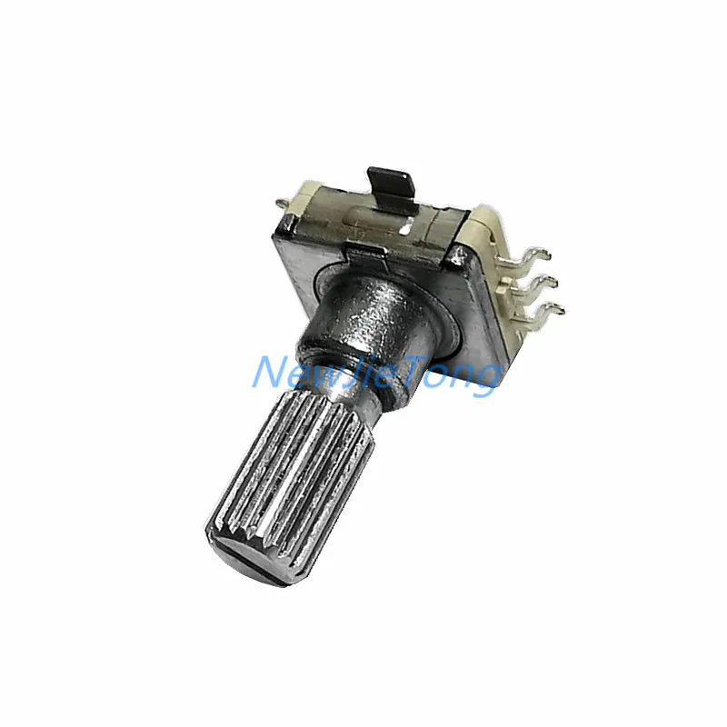 2pcs 360 Degree Rotary Encoder Switch EC11 With Push Switch 30 Position 5pin SMD Type Handle Length 17mm Plum Shaft