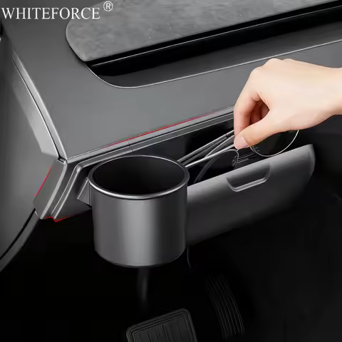 For Tesla Model Y Juniper 2025 Dashboard Storage Glasses Holder Multi-functional Wear-Resistant Sunglasses Box Cup Holder Box
