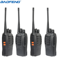 4/2/1PCS Baofeng 888S Walkie Talkie BF-888S 10W Ham Two-way radio set UHF 400-470MHz 16CH Walkie-talkie Transceiver USB Charger