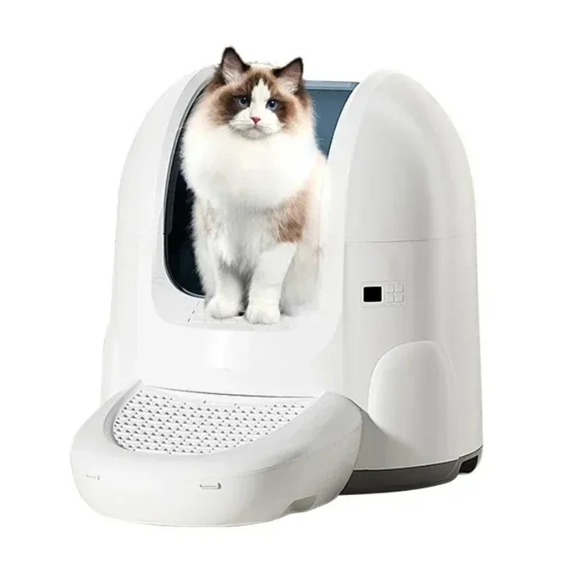 Smart Cat Litter Box Fully Automatic Cat Poop Scooping Machine Electric Cleaning Pet Toilet Cat Supplies with App 65L