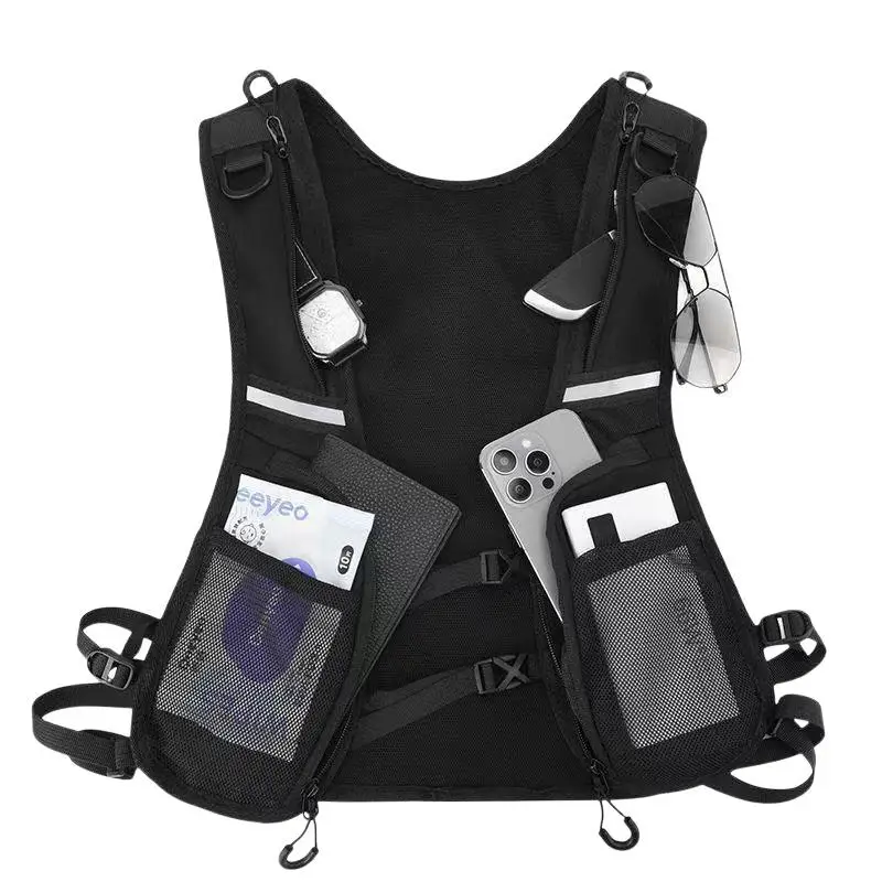 Running Vest Backpack Breathable Lightweight Multi Pockets Reflective Strips for Trail Running Cycling Men Women