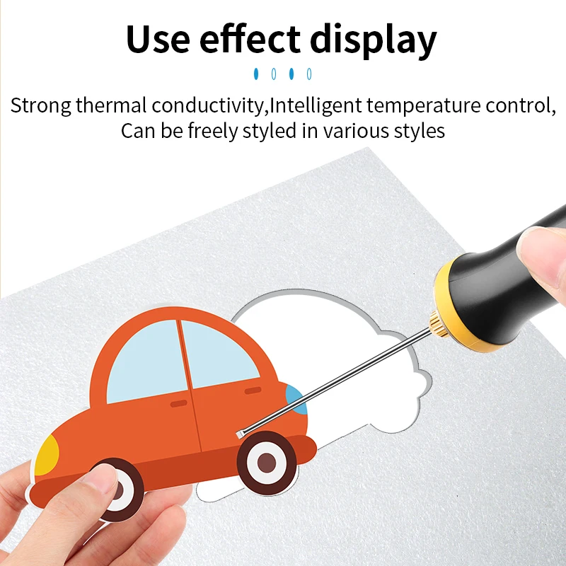 Imagem -03 - Luxianzi-portátil Elétrico Aquecimento Espuma Cortador Caneta Ajuste de Temperatura Cortador de Plástico Espuma Estireno Board Faça Você Mesmo Ferramenta de Corte
