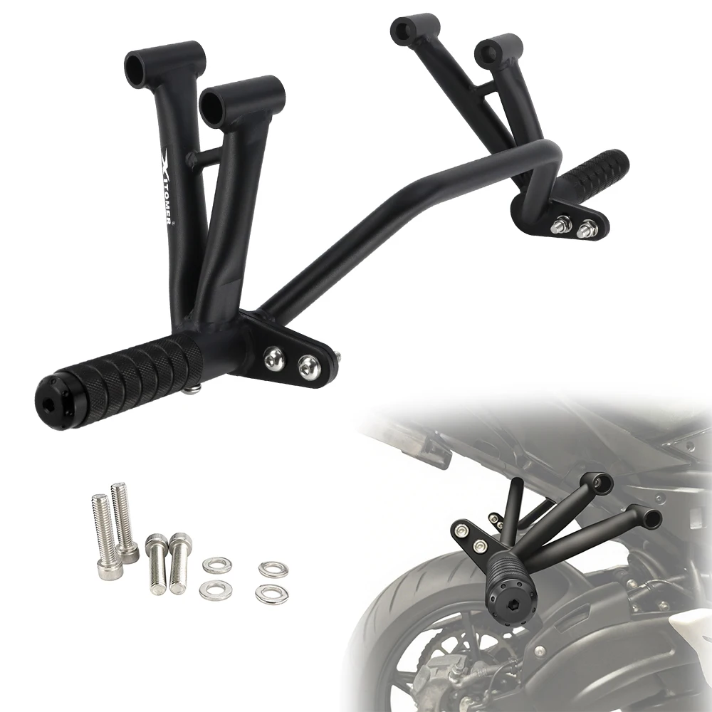 

For Kawasaki Ninja 650 Z650 2017-2025 Motorcycle Rear Footrests Subcage Passenger Peg Support Stunt Step Plate Stunt Protection