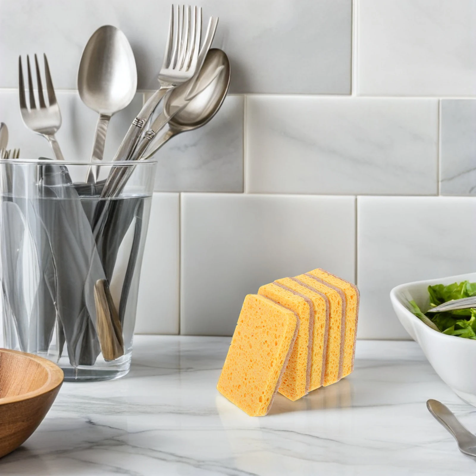 

5Pcs Multi-Purpose Non-Stick Sisal Dishwashing Towels Efficient Grease Removal Gentle on Cookware and Utensils