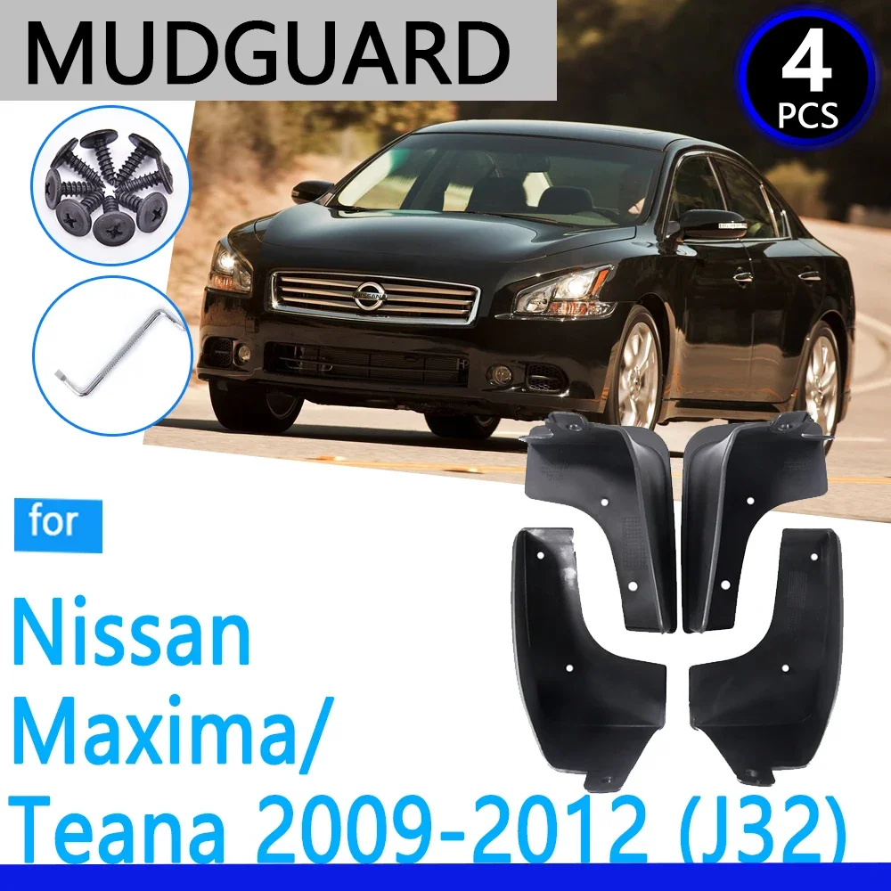 

Mudguards fit for Nissan Maxima Teana 2009~2012 J32 2010 2011 Car Accessories Mudflap Fender Auto Replacement Parts