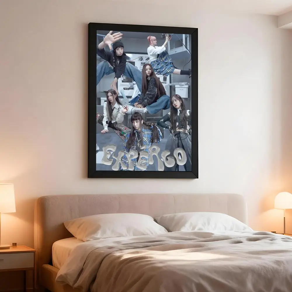 K-pop Girl Group NMIXX Poster Artistic Peel-Off Wall Decor, Indoor Outdoor Home Ornament for Collectors