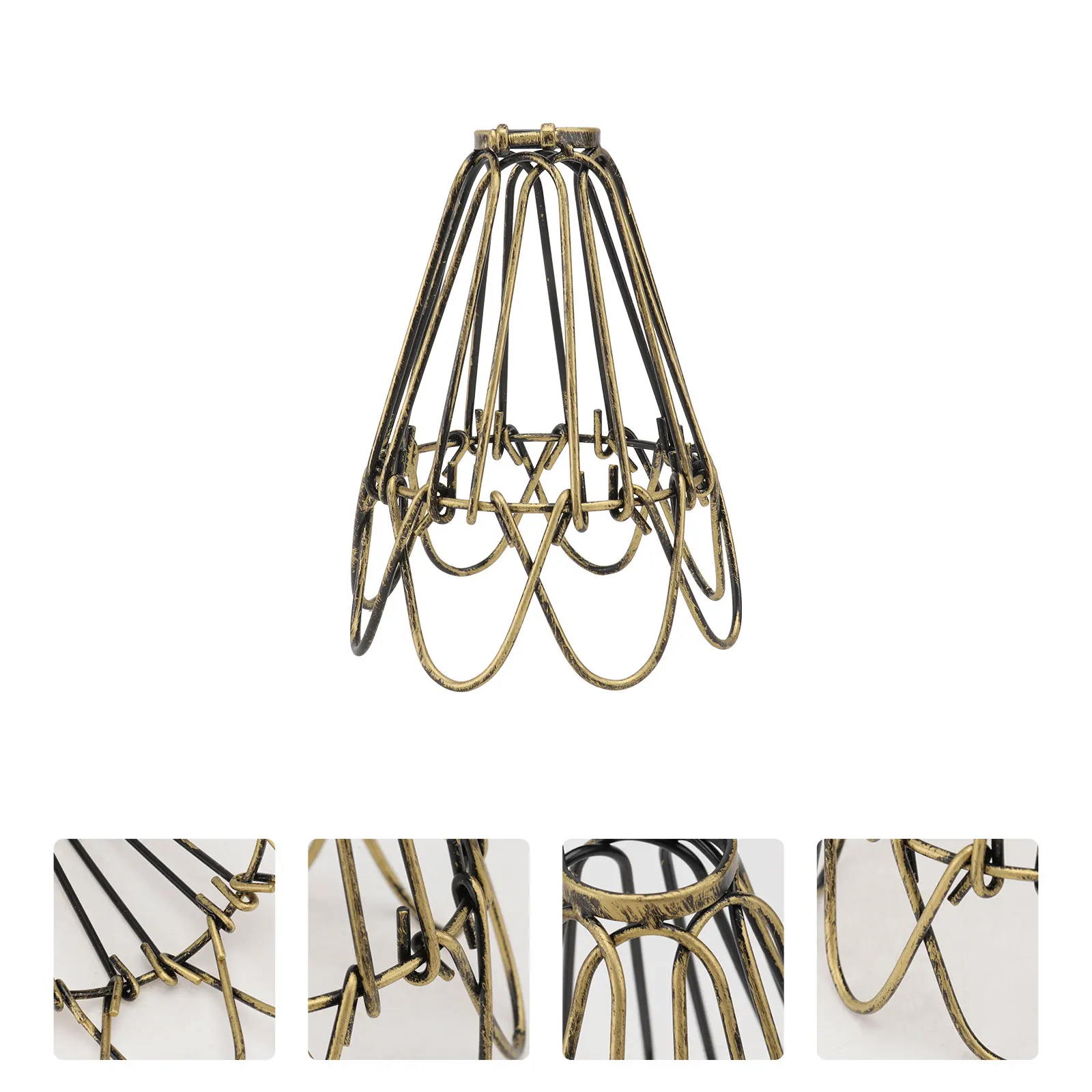 

Retro Iron Petal Lampshade Vintage Decorative Fluorescent Light Adornment for Home Store Dorm Small Night Lamp Chimney