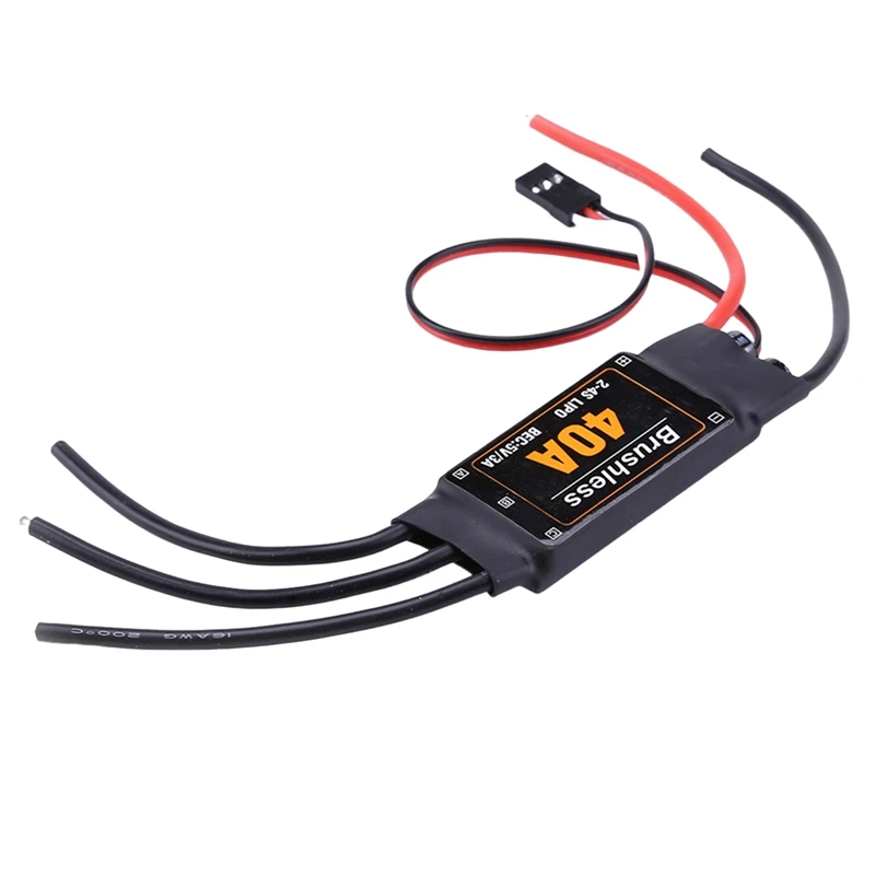 2-4S 40A Brushless ESC Drone เครื่องบินอุปกรณ์เสริมตัวควบคุมความเร็วมอเตอร์สําหรับ RC FPV Quadcopter เฮลิคอปเตอร์ (มาตรฐาน)