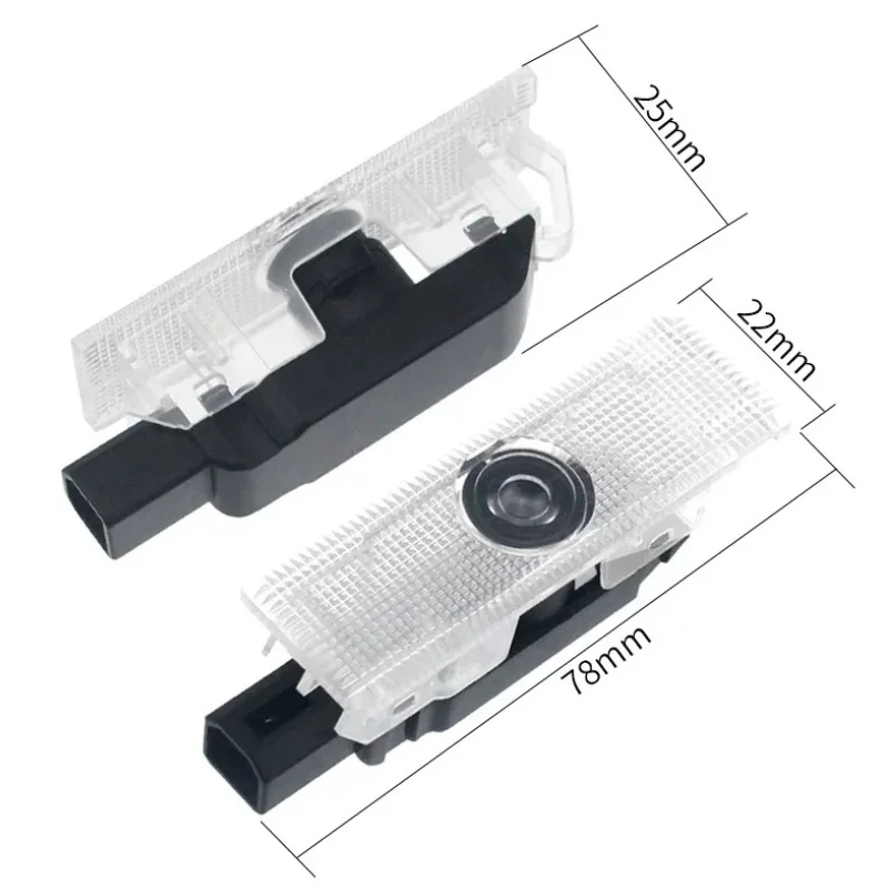 2pcs Car Door Light Projector Welcome Light For Dodge Challenger 2008-2019 SRT Demon 2013-2019 Car Accesorios Logo Light view 4