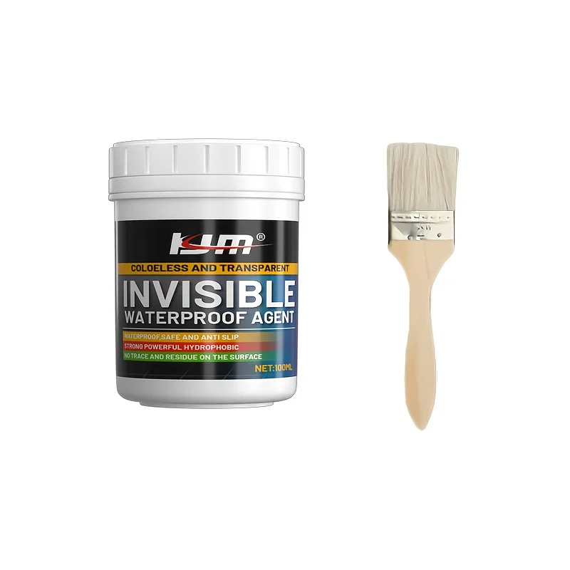 Transparent Multi-Purpose Sealer, Leak Repair & Waterproofing, Durable Long-Lasting Protection, Easy Application Brush Included