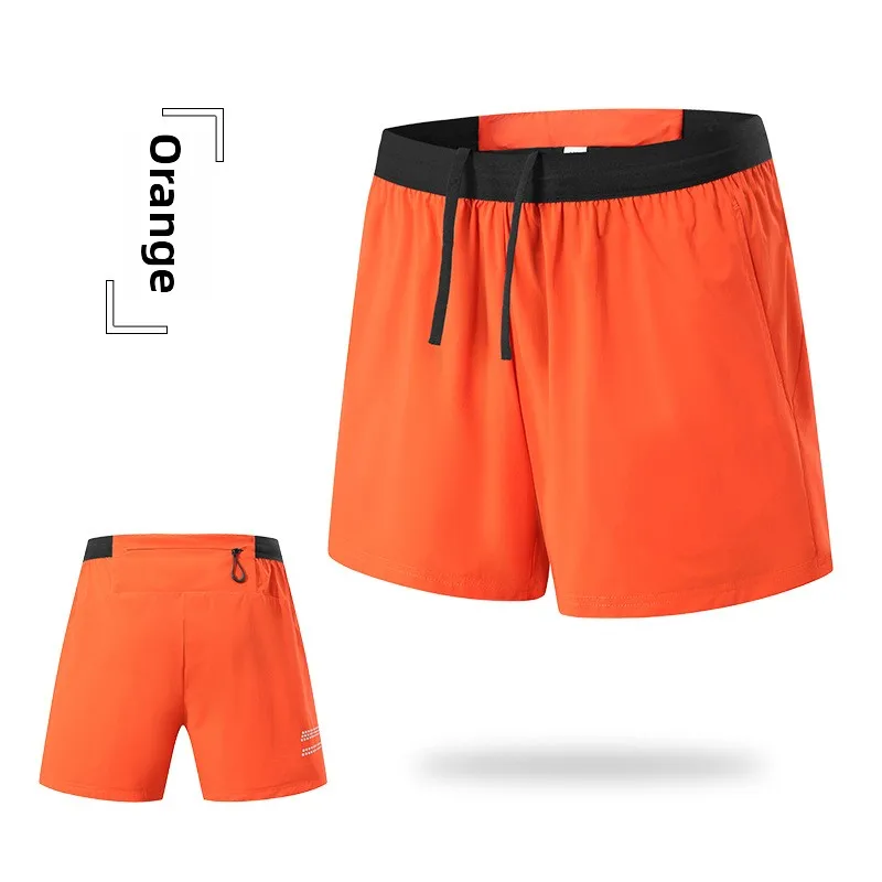 

Men's Shorts for Fitness Running Sports Cycling Breathable Lightweight Quick Drying Double-layer Outdoor Casual Three Part Pants
