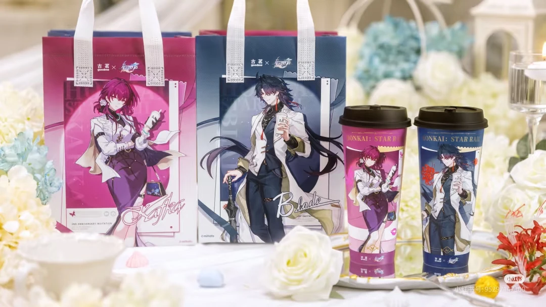In Stock Honkai: Star Rail X Goodme Official Collaboration Merch Kafka Ren Blade Acrylic Stand Badge Card Ceramic Plastic Cup image 5