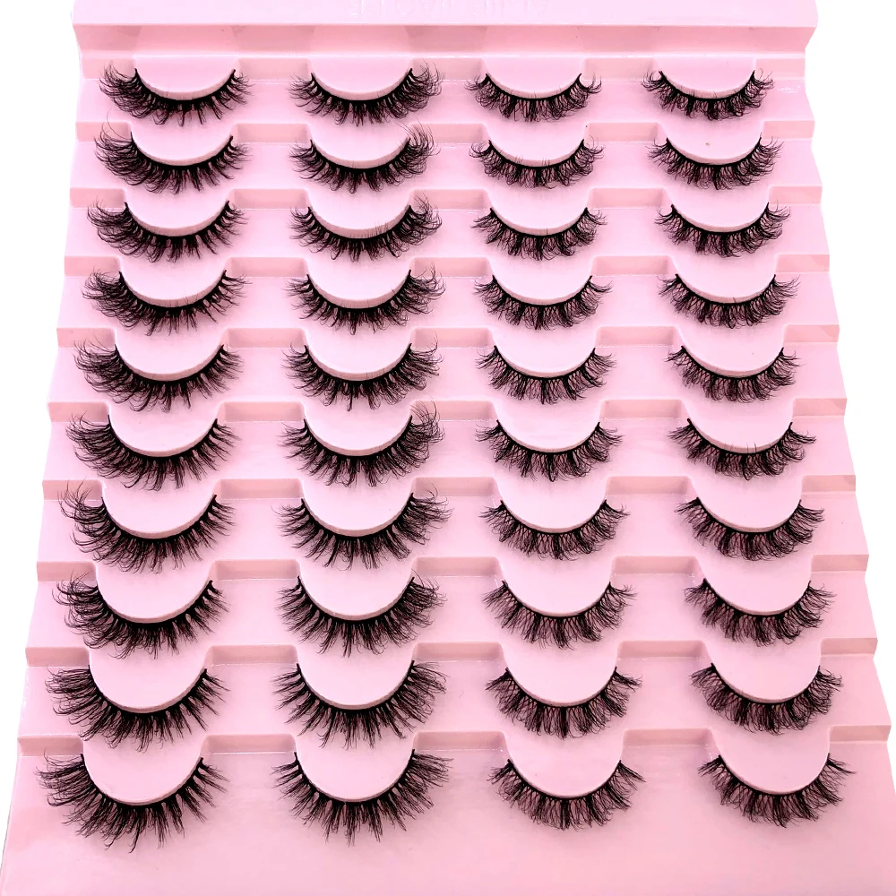 Neu: 20 Paar Natürliche Dicke Künstliche Wimpern, Lange 6D Nerz-Wimpern für Make-up und Wimpernverlängerung – Detail 29