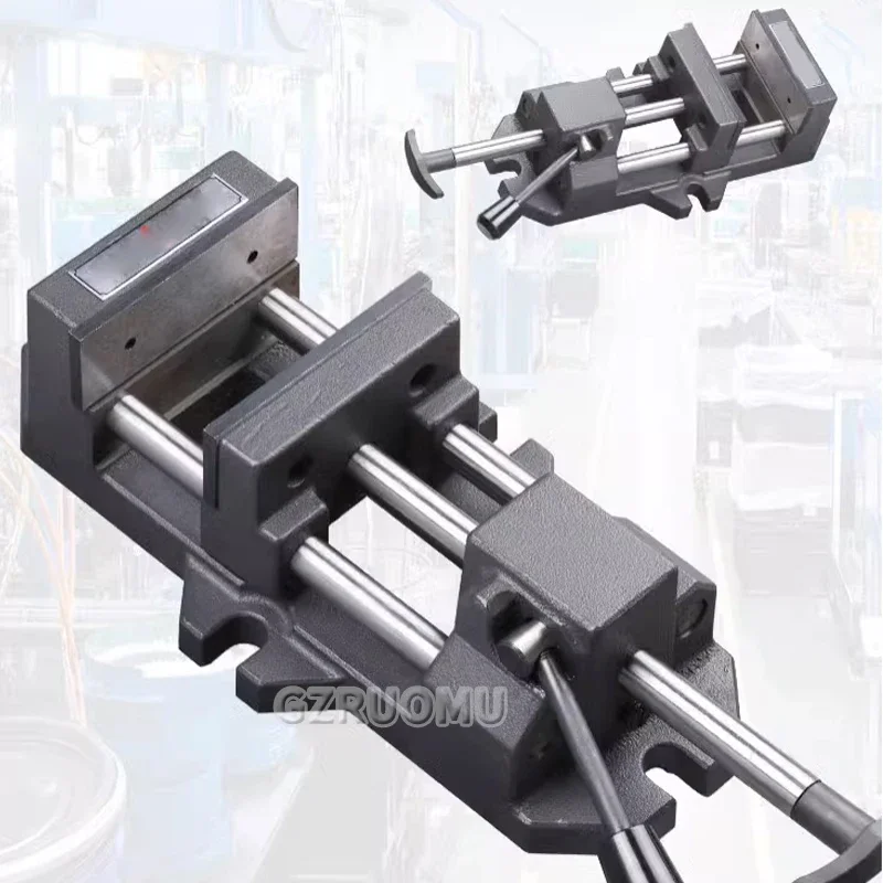 

8 Inch Benchtop Flat Vise Multifunctional Aluminum Drilling Machine Vise Table For Milling Carving Woodworking Power Tools New