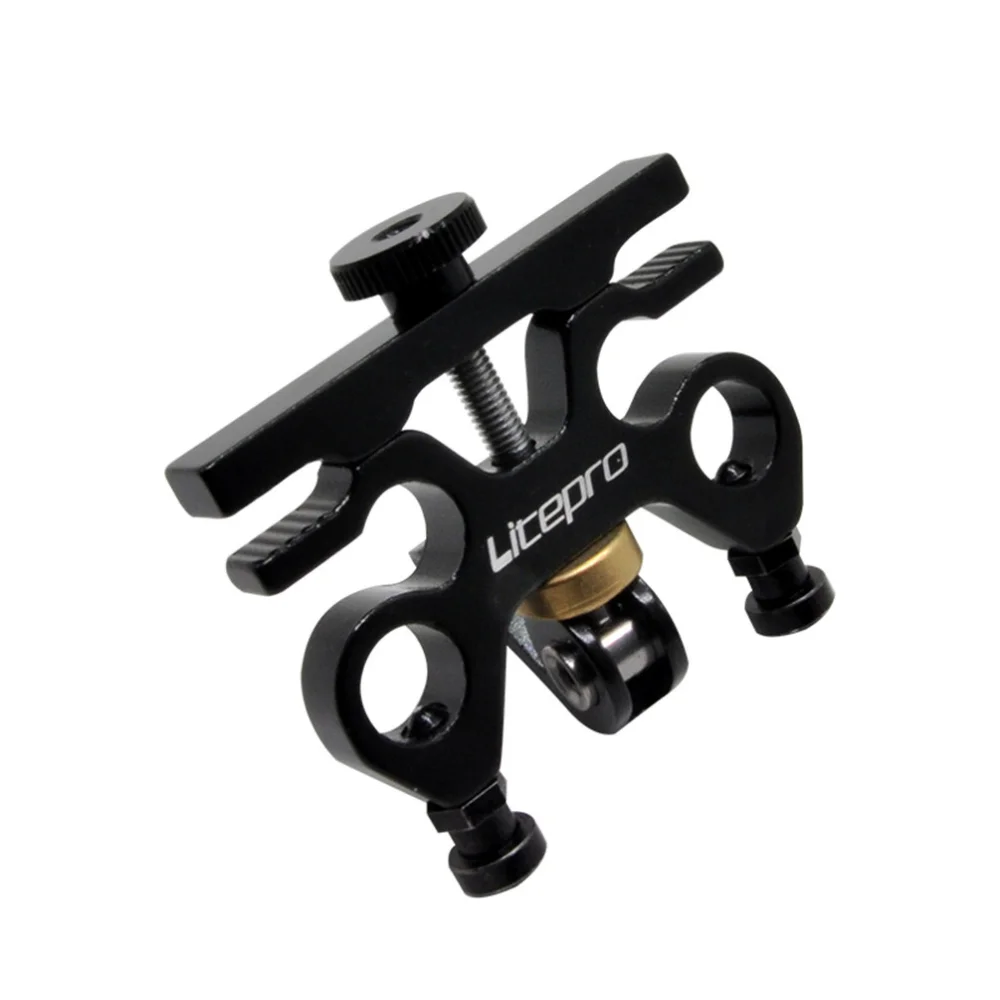 LITEPRO Folding Bicycle Pedal Portable Quick Release Device for Brompton Bicycle Aluminum Alloy QR Pedal Placement Buckle