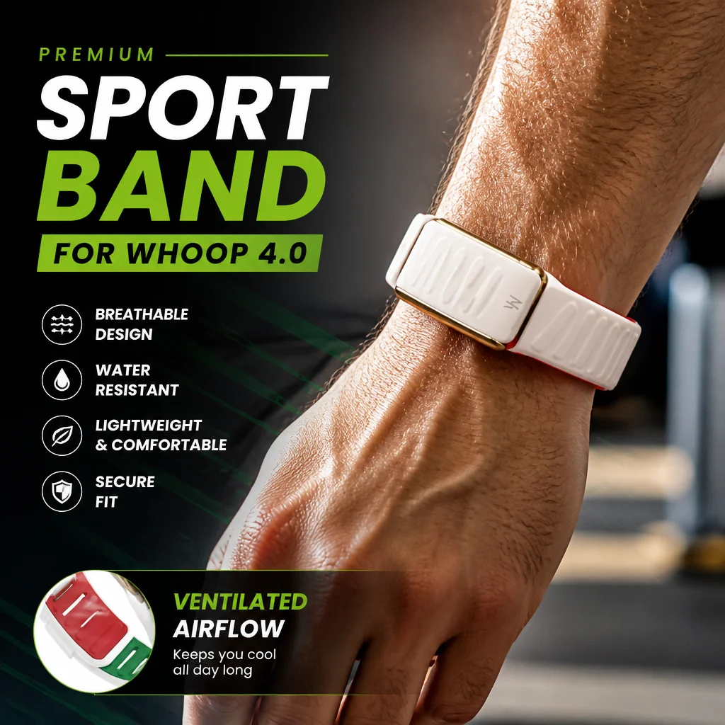 Whoop 5.0 MG Band Silicone Dual Color Strap Metal U Frame Replacement Wristband Sport Fitness Bracelet Sweatproof Comfortable