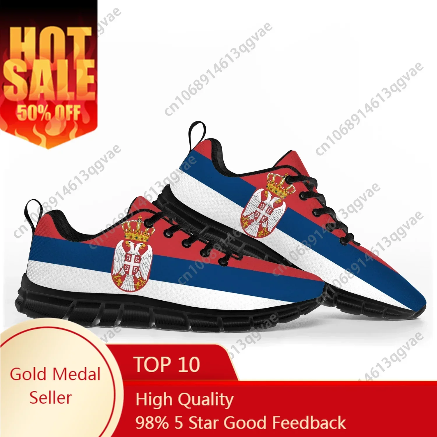 

Serbian Flag Sports Shoes Mens Womens Sneakers Serbia Casual Custom Couple Shoes