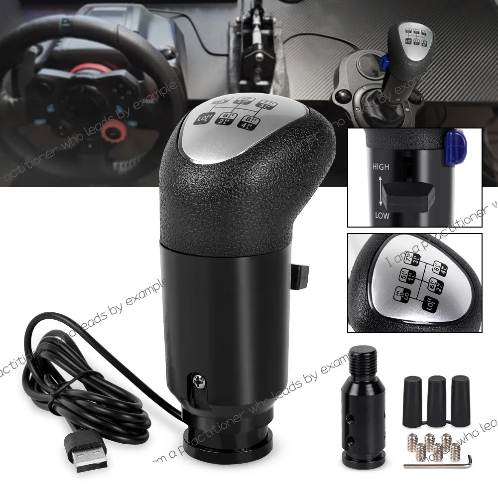 

Racing game emulator shifter for Logitech G29 G27 dual button high and low gear head