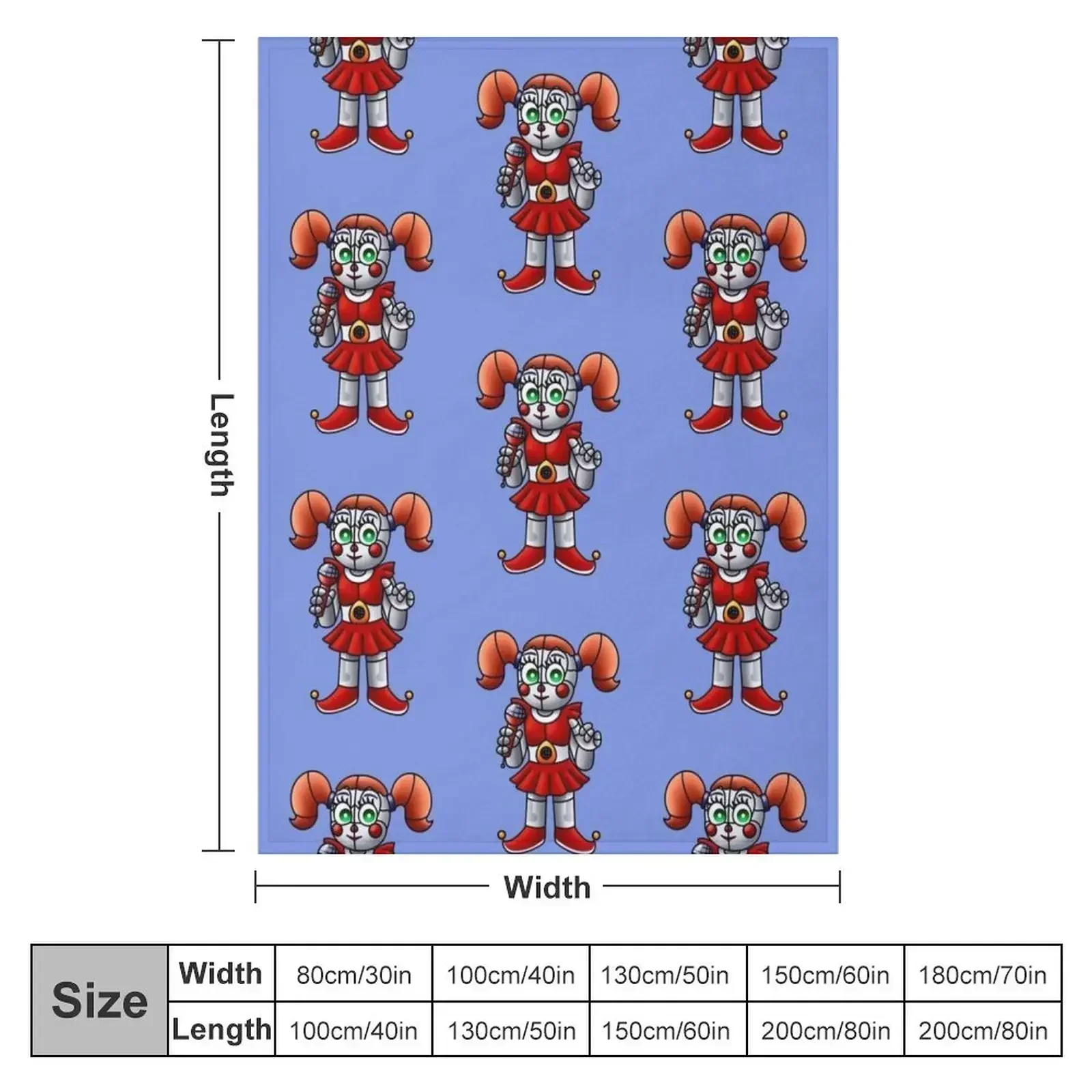Circus Baby Throw Blanket couch cozy soft plush fuzzy picnic outdoor blanket