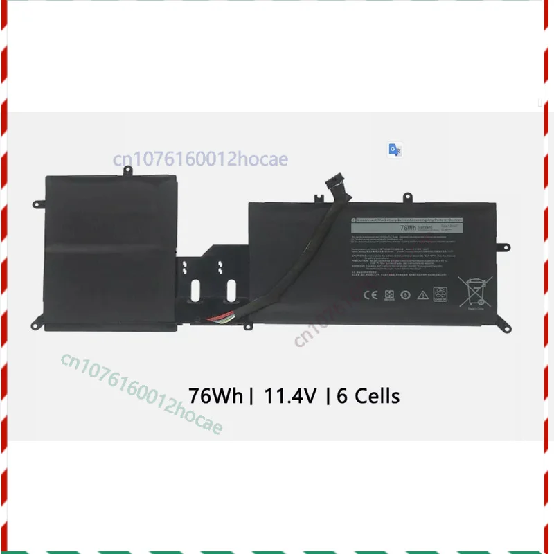 

Новый аккумулятор Y9M6F емкостью 76 Втч для Dell Alienware M15 R2 P87F M17 R2 P41E 8K84Y 11,4 В Быстрая доставка
