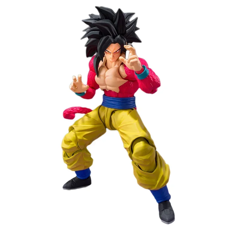 In Stock Original Bandai S.H.Figuarts SHF Dragon Ball GT Super Saiyan 4 Son Goku Anime Action Figure Model Toys Gifts For Kids