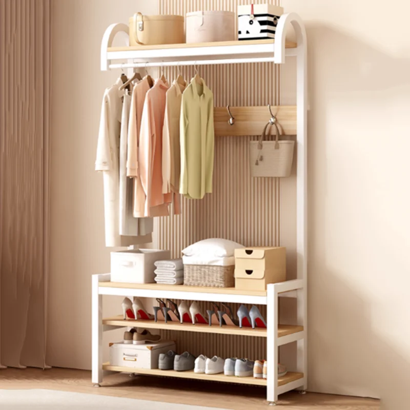 

Minimalist Floor Standing Clothes Rack Aesthetic Metal Hanger Closet Clothes Rack Beautiful Bedroom Perchero Home Furniture