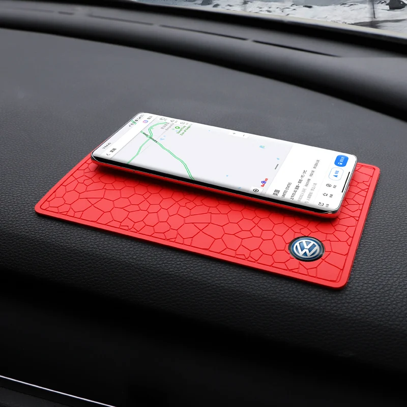 Car Interior Mobile Phone Anti Slip Pad For VW Golf Tiguan Jetta Transporter Passat Polo T5 Touran Scirocco Arteon T-Cross T-ROC