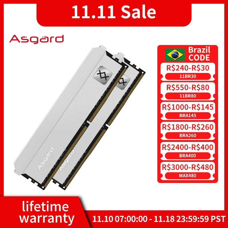 Asgard Freyr Series Memories DDR4 RAM 8 GB 16 GB 32 GB 8 GB X2 16 GB X2 3600 MHz RAM-Kit Interner Speicher Zweikanal-Desktop