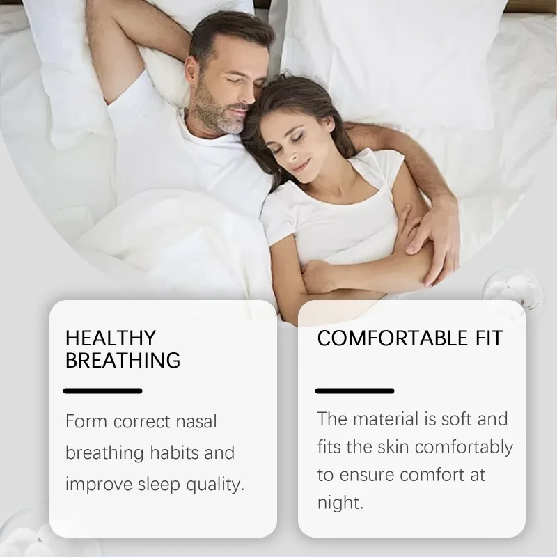 Anti-snoring Tape Physical Ventilation Breathable Keep Mouth Close Prevent Snoring Comfortable Easier Better Breathe Sleep Patch