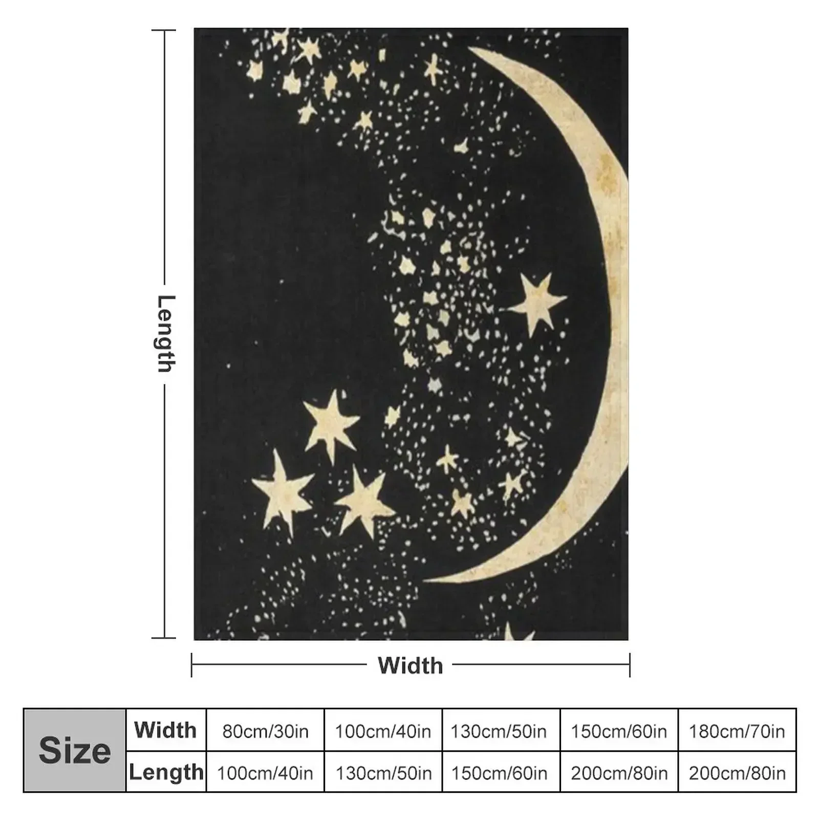 The Stars and The Moon Throw Blanket Personalized Gift For Sofa Thin Blankets