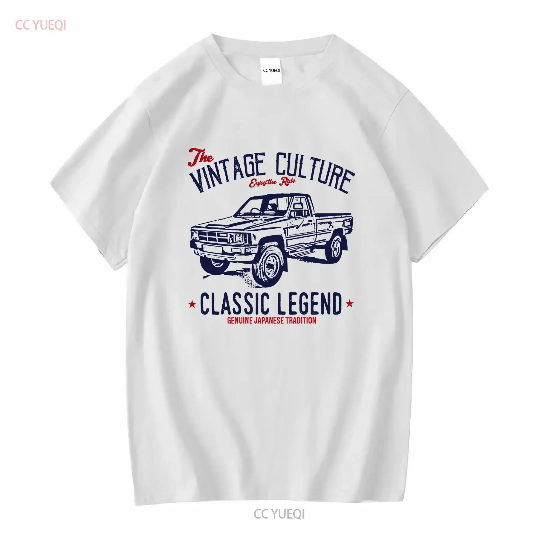 JAPANISCHES PICK UP TRUCK HILUX MK4 1983 3 NEUES BAUMWOLL-T-SHIRT mit langen oder kurzen Ärmeln, gewaschenem Vintage-Oberteil für den täglichen Gebrauch
