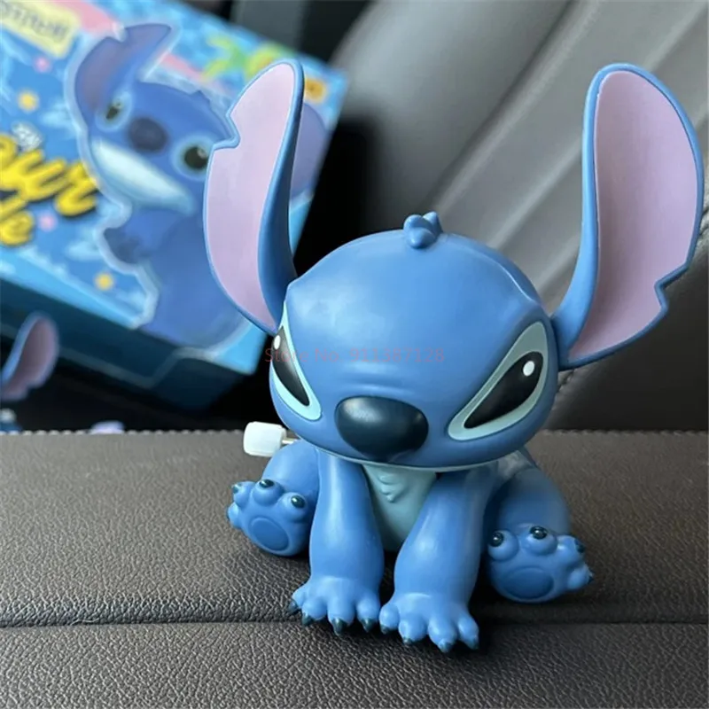 Figura de acción de la serie Stitch de dibujos animados de Disney, juguete, adorno de escritorio, decoración de coche, muñeco pequeño Kawaii, juguete, regalo de colección de vacaciones