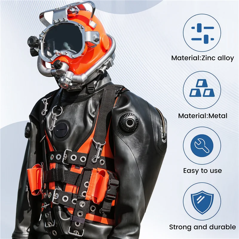 -A90P 10Pcs 88Mm B-Shape Zinc Alloy Double End Snap Hooks For Scuba Diving, Quick Link Spring Carabiner