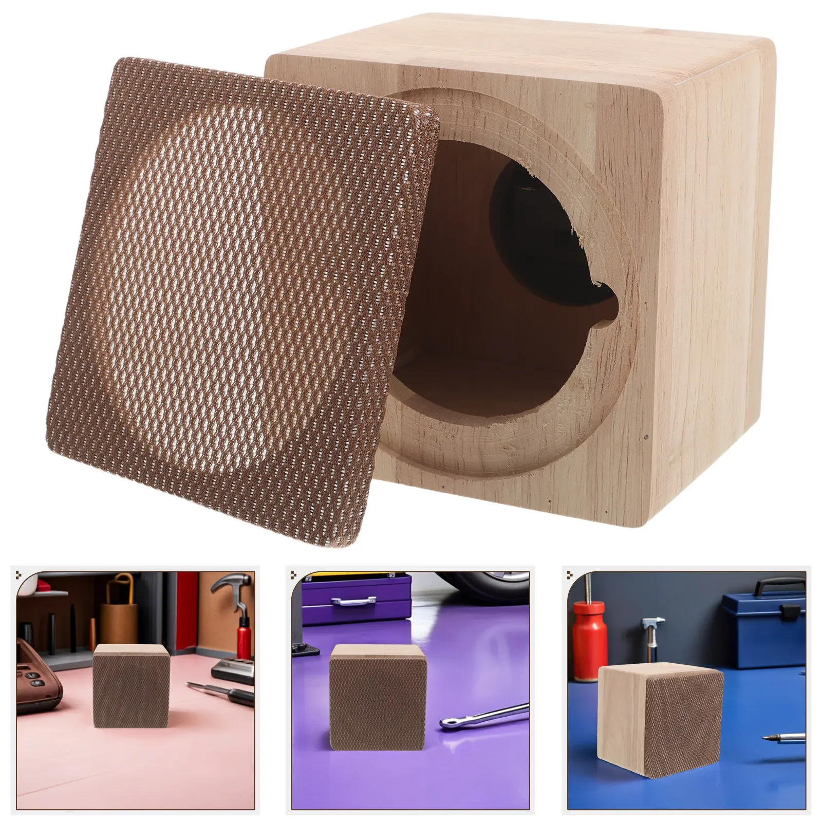 Car Audio Subwoofer Enclosure Solid Wood Speaker Box for Vehicle product image