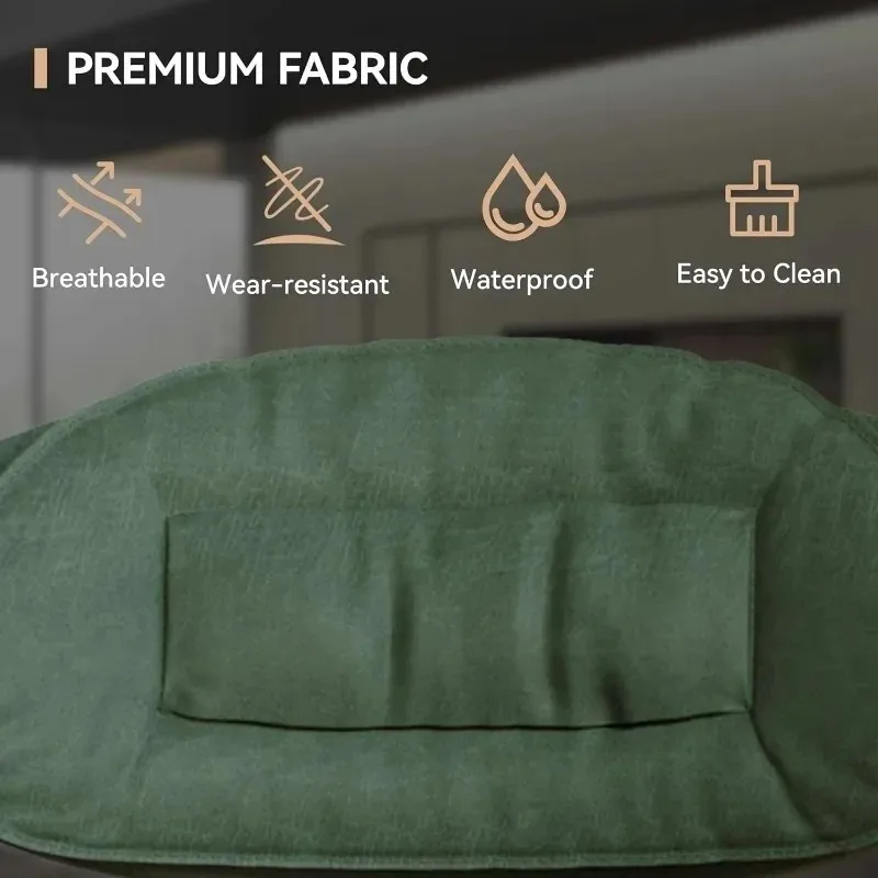 Set of 4 Modern Adjustable Swivel Counter Height Bar Stools for Kitchen Island, Double-Layer Upholstered Bar Chairs