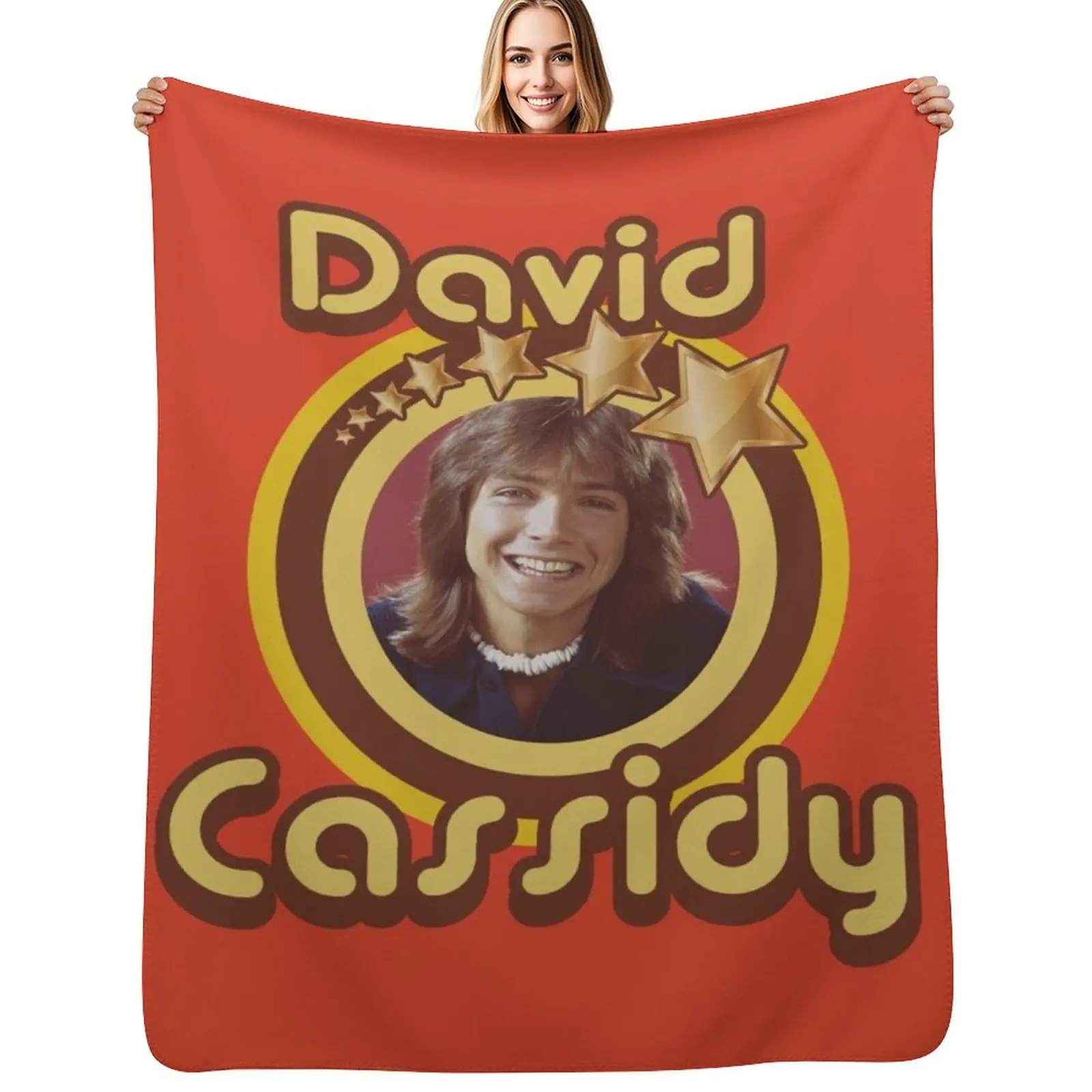

Star Tribute: David Cassidy Throw Blanket Soft Comforter Hairy Nap Blankets