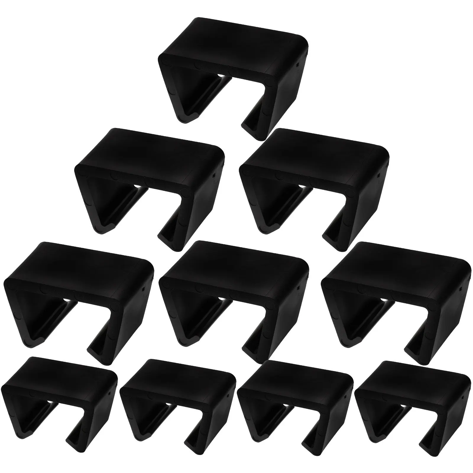 10Pcs Rattan Furniture Clips Easy Install Plastic Patio Sofa Clips for Outdoor Sectional Chair Sofa Connection and Non Slip