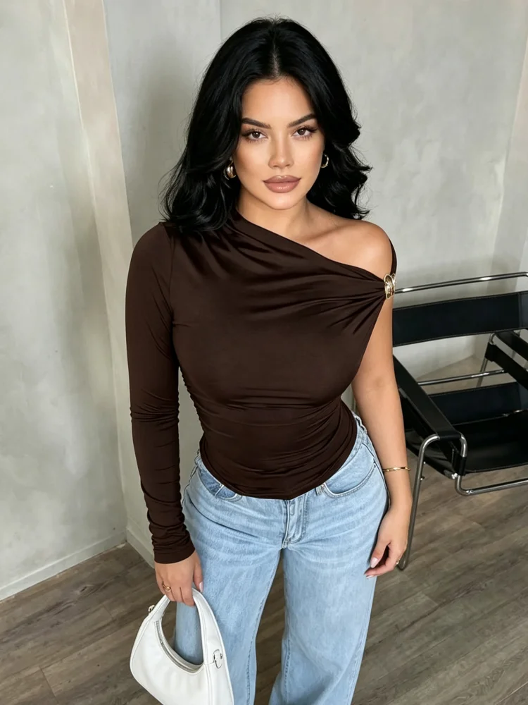 Women Asymmetrical Oblique Sho - Women Top Fashion review and price
