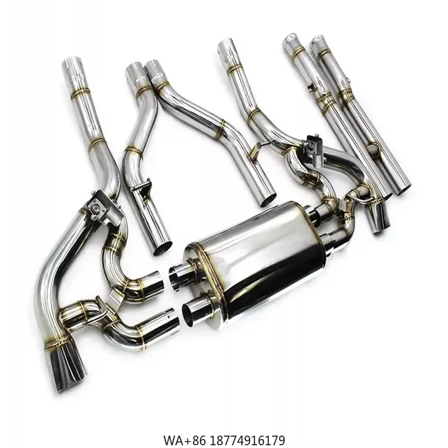 

Выхлоп Catback для GT/GTS(c190) 4.0t 2016-2023, высокий нестандартный глушитель, выхлоп из нержавеющей стали