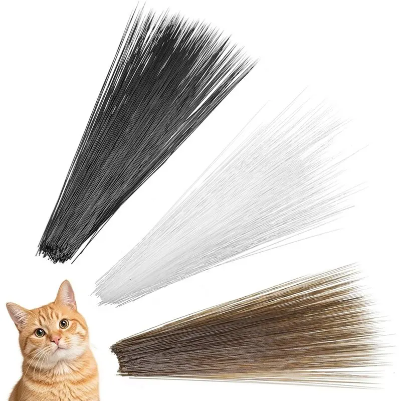 For Crafts Supplies 3 Inch Simulated Animal Whiskers 900 Pcs Cat Whiskers, Plastic For Face Felting B-N37R