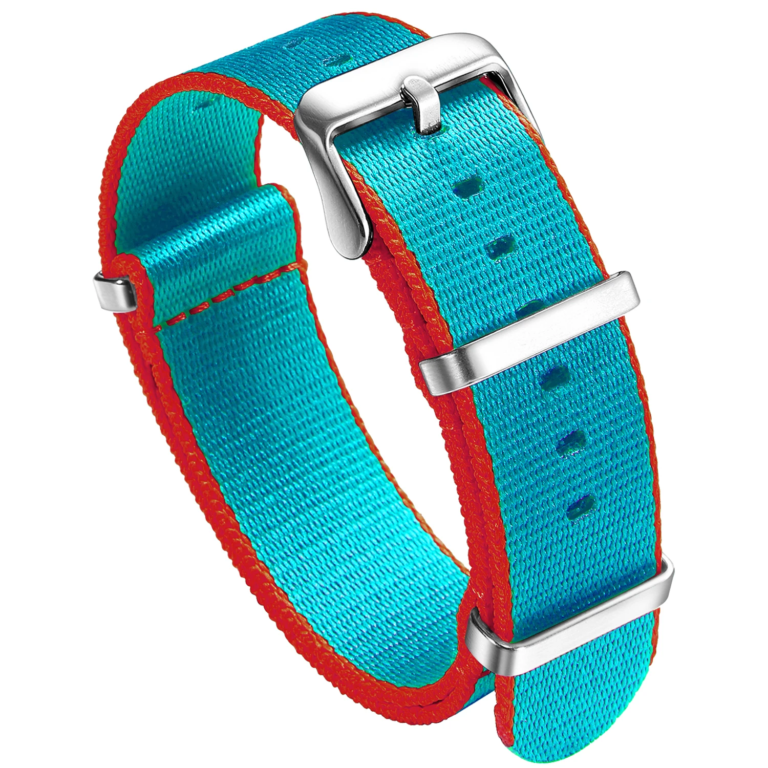 Nylon-Uhrenarmband, 20 mm, 22 mm, bequeme Uhrenarmbänder, Schlaufe, militärisch, waschbar, für Herren-Uhrenarmbänder