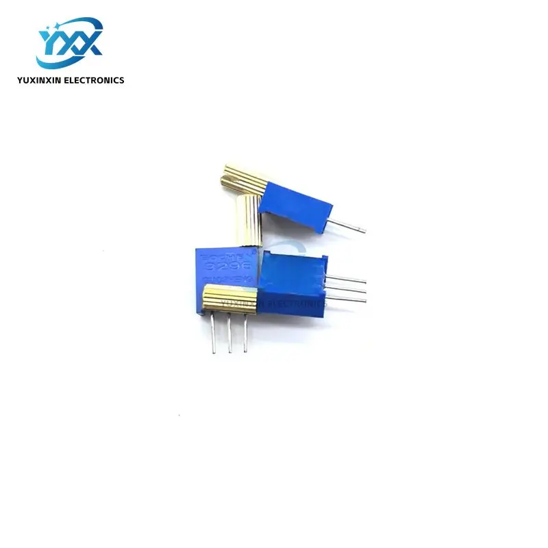 10 قطعة 3296W مقسم جهد قابل للتعديل متعدد الدورات 100R 200R 500R 1K 2K 5K 10K 20K 50K 100K 200K 500K 1M 5M مقبض معدني طويل