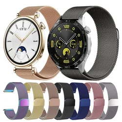 18/20/22 mm Band For Huawei Watch GT 4 46mm 41mm Strap Smart Watch Metal Magnetic loop Band For Huawei Watch GT 4 5 3 2 Bracelet