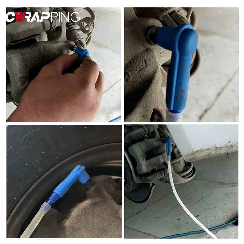 

Motorcycle Car Brake Fluid Oil Exchange Pump Empty Drained Oil Bleeder Brake Oilling Connector Tool Fuel Filling Accessories