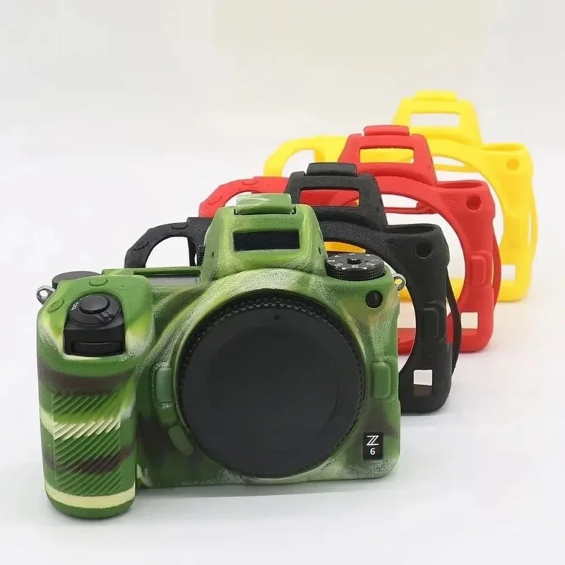 DSLR Cover Soft Silicone Case For Nikon Z50 Z6 Z7 Z6II Z7II D5500 D5600 D7000 D7100 D7200 D600 D610 D750 Rubber Armor Camera Bag