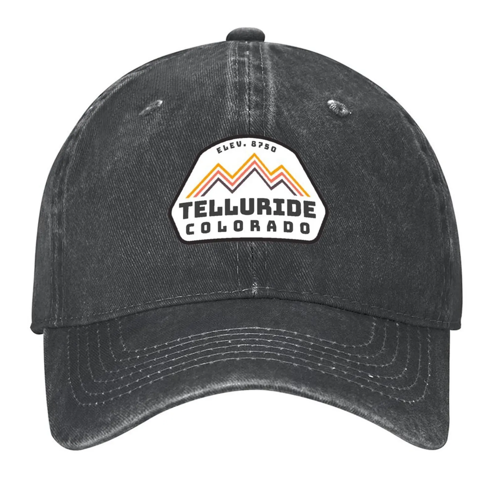 

Telluride Colorado Vintage Retro Hiking, Snowboarding Adventure Skiing Mountain Baseball Cap |-F-| Horse Hat Woman Men's