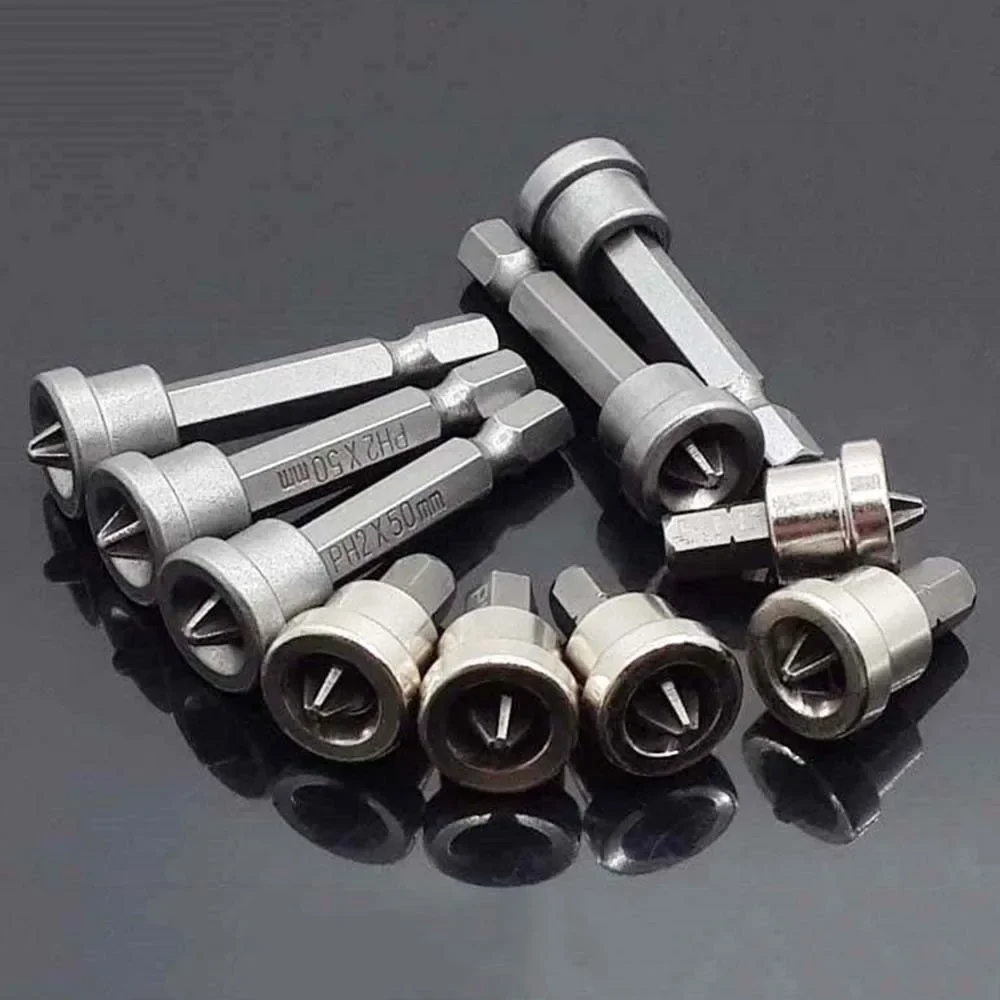 Tip Drywall Screwdriver Bits Tool 10pcs 50cm Adapter Depth Stop Hex Locating PH2 Parts Plaster screw Plasterboard