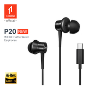 1MORE headphones P20 Wired In-ear Sports Type-C HIFI Hi-Res Earphone  ENC Mic With Microphone for Xiaomi Audio Cable